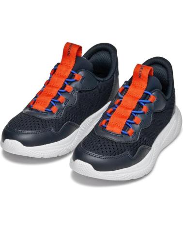 GEOX SNEAKERS ELÁSTICAS NAVY-RED AZUL MARINO PARA NIÑO AZUL MARINO