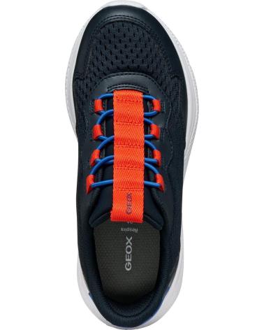 GEOX SNEAKERS ELÁSTICAS NAVY-RED AZUL MARINO PARA NIÑO AZUL MARINO