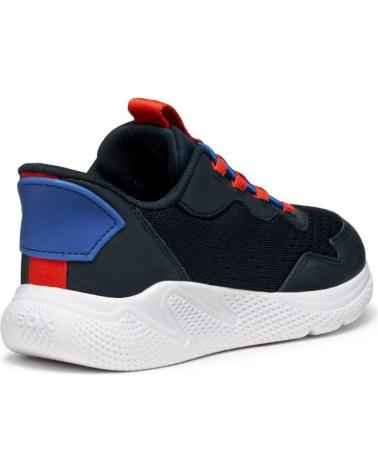 GEOX SNEAKERS ELÁSTICAS NAVY-RED AZUL MARINO PARA NIÑO AZUL MARINO