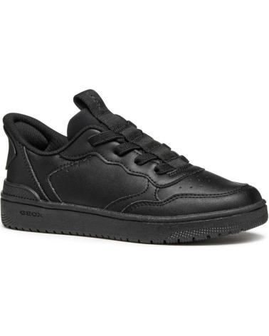SNEAKERS ELASTICHE GEOX BLACK NERO PER BAMBINO NEGRO