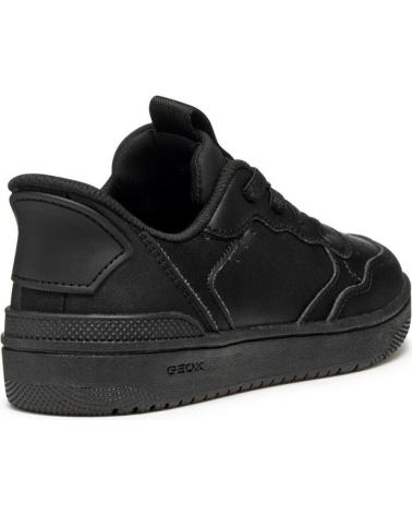 SNEAKERS ELASTICHE GEOX BLACK NERO PER BAMBINO NEGRO