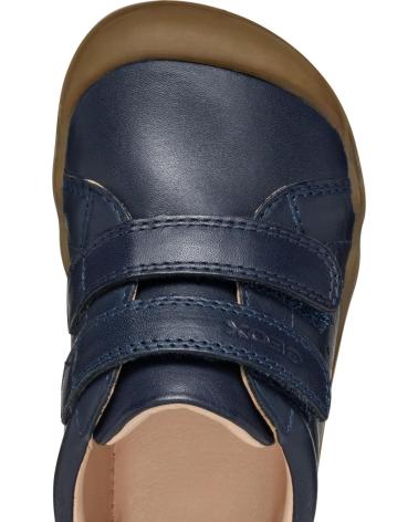 GEOX STEPPIEUP B465WA DEPORTIVAS DE PIEL CON DOBLE VELCRO PARA NIÑO, AZUL MARINO C4002 NAVY
