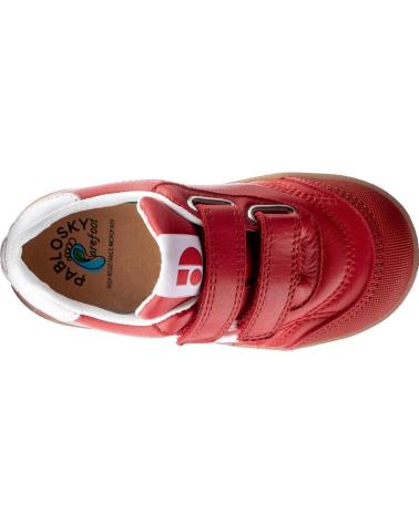 PABLOSKY SCARPA SPORTIVA BAREFOOT CON STRAPPI - ROSSO CILIEGIA ROJO