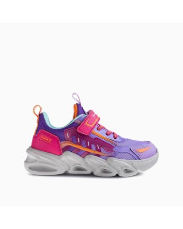 PABLOSKY ZAPATILLA DEPORTIVA CON LUCES PARA NINA 978580 COLOR LILA VIOLETA