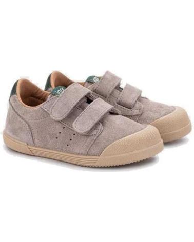 IGOR ZAPATO VELCROS SUEDE BAREFOOT TOPO