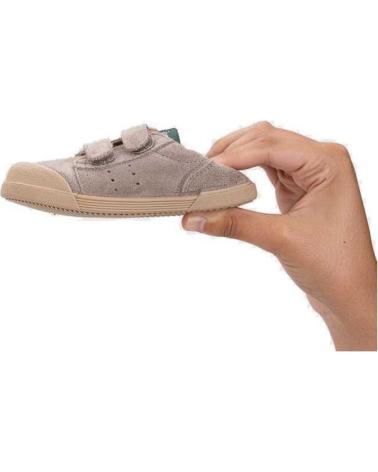 IGOR ZAPATO VELCROS SUEDE BAREFOOT TOPO