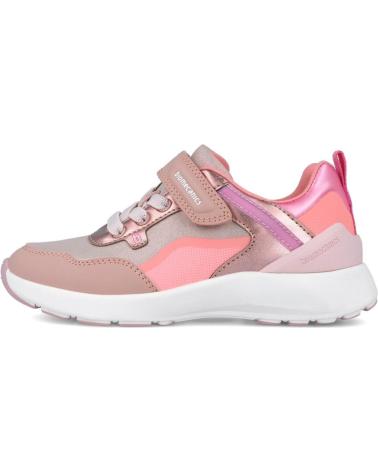 BIOMECANICS ZAPATILLAS NINA 251277-C032 Y CORAL Y DETALLES METALICO ROSA