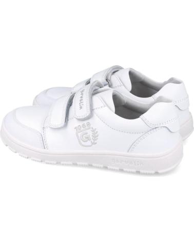 GARVALIN ZAPATILLA ESCOLAR BLANCA CON DOBLE VELCRO 252510-C050 252510 BLANCO