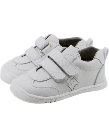 SCARPE SPORTIVE RISPETTOSE PIRUFIN BIANCHE CON DOPPIO VELCRO BLANCO Y AZUL