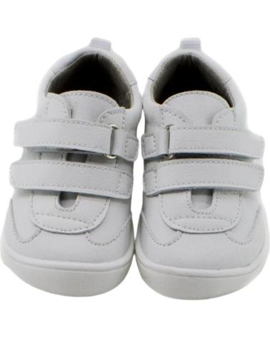 SCARPE SPORTIVE RISPETTOSE PIRUFIN BIANCHE CON DOPPIO VELCRO BLANCO Y AZUL