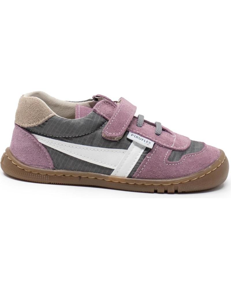 PIRUFIN ZAPATO RESPETUOSO PEL GREY-SERRAJE ROSE GRIS