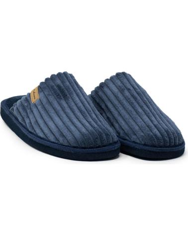 CABRERA PANTOFOLE DA CASA A COSTINE BLU MARINO AZUL MARINO