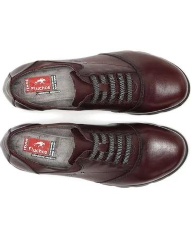 FLUCHOS ZAPATOS CASUAL MUJER F0354 BURDEOS