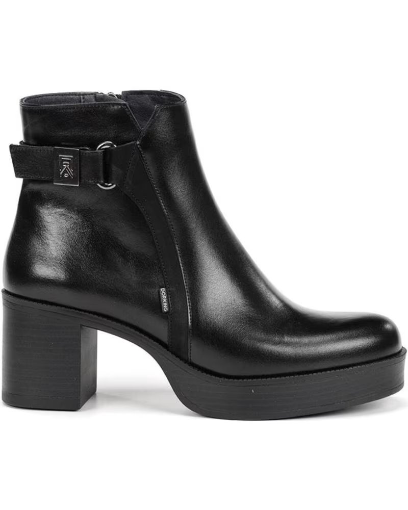 DORKING BOTINES 121-D9589 EN MARRON PARA MUJER NEGRO