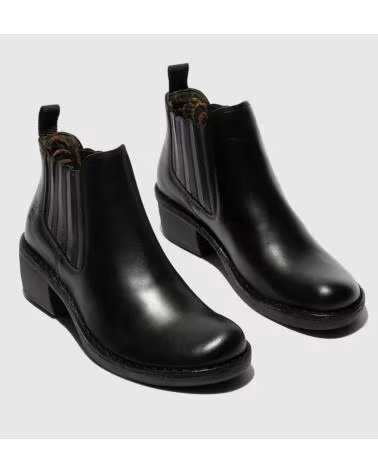 FLY LONDON STIVALETTI DONNA CHELSEA MOOF NERO NEGRO