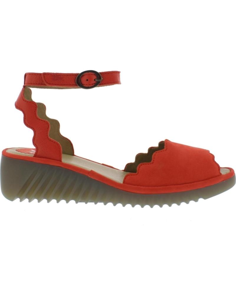 SANDALO CON ZEPPA ROSSO FLY LONDON LUME ROJO