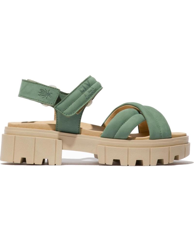 FLY LONDON SANDALO JADA 854 VERDE VERDE