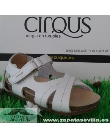 CIRQUS SANDALES EN CUIR 151212 BLANC BLANCO