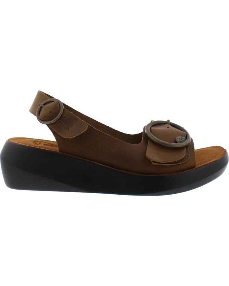 FLY LONDON SANDALO CON ZEPPA BERK MARRONE MARRóN