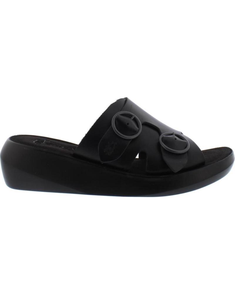 SANDALO BASSO FLY LONDON BAIT NERO NEGRO