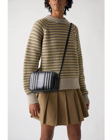 REPLAY MALA A TIRACOLO FW3721 BEGE ACOLCHOADA EFEITO PELE BEIGE