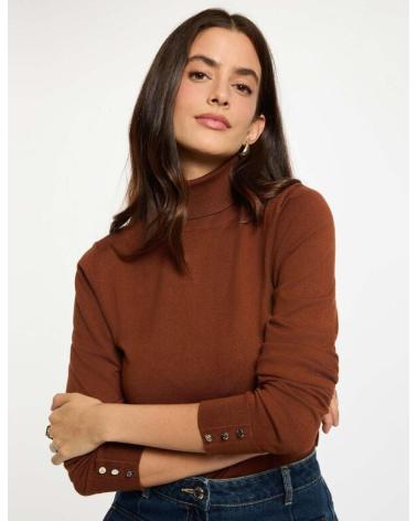 MAGLIONE A COLLO ALTO MORGAN 252-MFLORIA MARRONE MARRóN