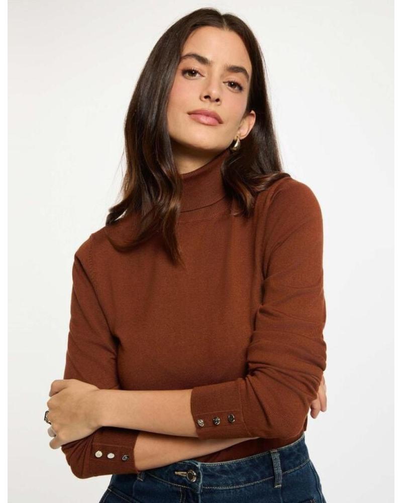 MAGLIONE A COLLO ALTO MORGAN 252-MFLORIA MARRONE MARRóN