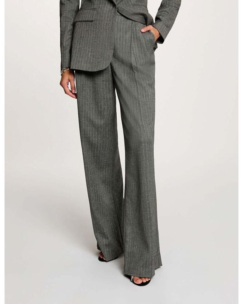 PANTALONI DA COMPLETO LARGHI MORGAN 252-PVEPER F GRIGIO GRIS