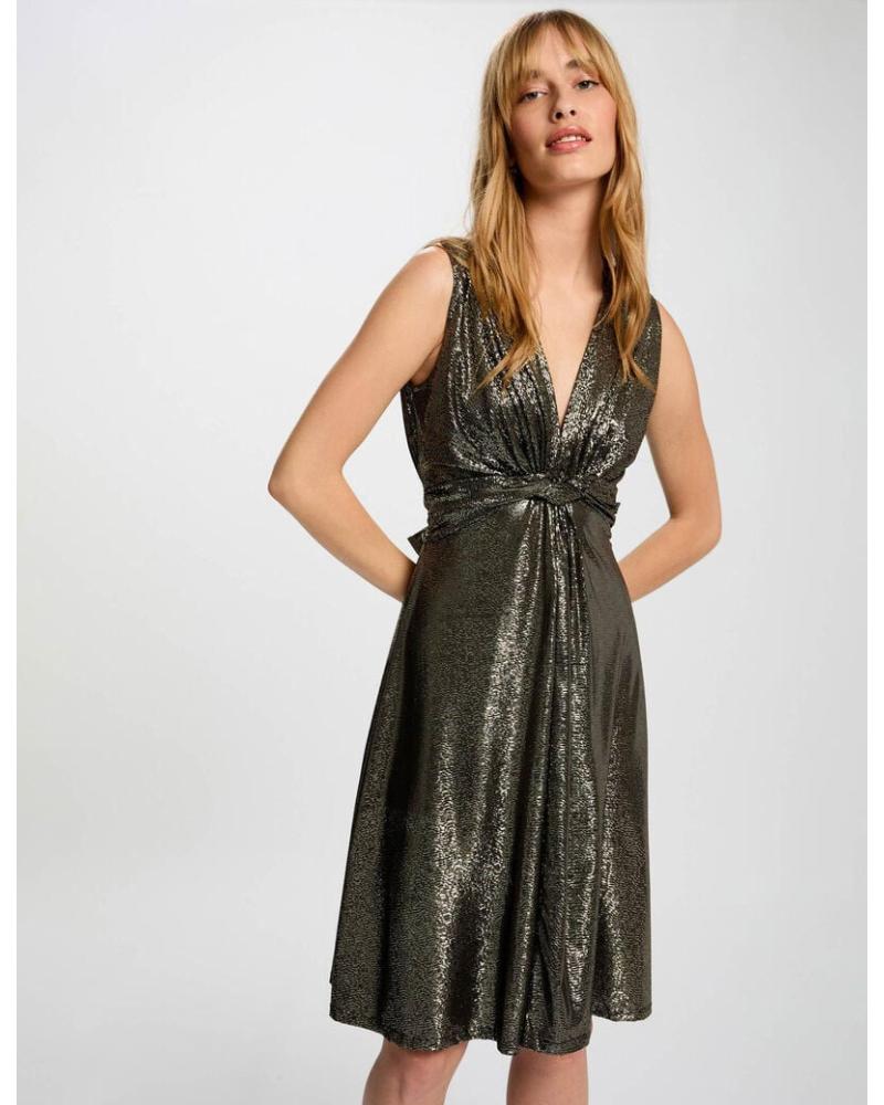 ABITO MIDI MORGAN 252-RCRIVA ORO SCINTILLANTE DORADO