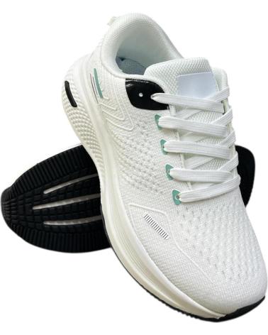 CALZADOMANIA SCARPE RUNNING COMBI BIANCHE BLANCO
