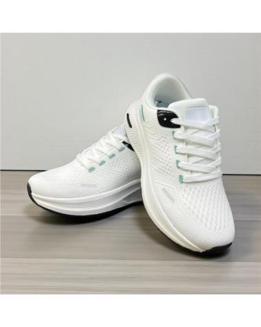 CALZADOMANIA SCARPE RUNNING COMBI BIANCHE BLANCO