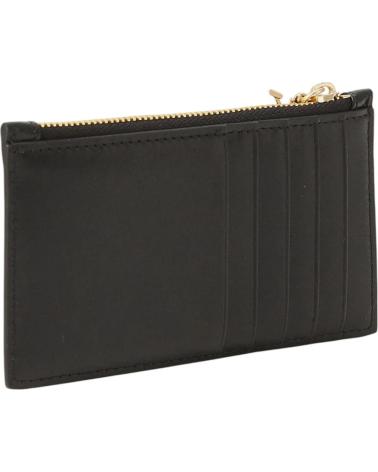 PORTAMONETE PORTACARTE CALVIN KLEIN CK ZIP CARDCASE 6CC NERO NEGRO