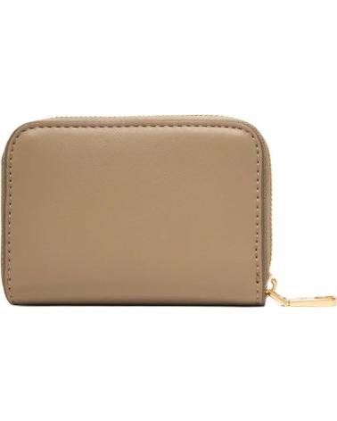 PORTAFOGLIO COMPATTO CALVIN KLEIN BOLD CK ZIP AROUND TORTORA TAUPE