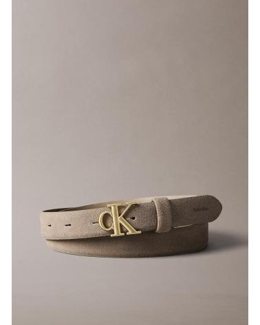 CALVIN KLEIN CK BUCKLE 25MM FIXED GÜRTEL BEIGE BEIGE