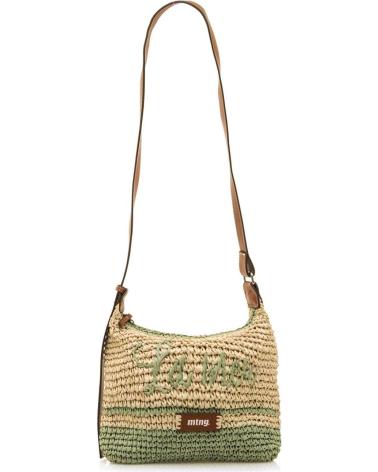 MTNG LOMA UMHÄNGETASCHE AUS BAST UND KUNSTLEDER GRÜN VERDE