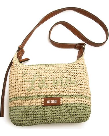 MTNG LOMA UMHÄNGETASCHE AUS BAST UND KUNSTLEDER GRÜN VERDE