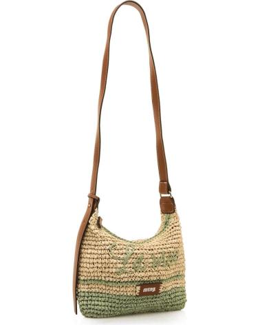 MTNG LOMA UMHÄNGETASCHE AUS BAST UND KUNSTLEDER GRÜN VERDE