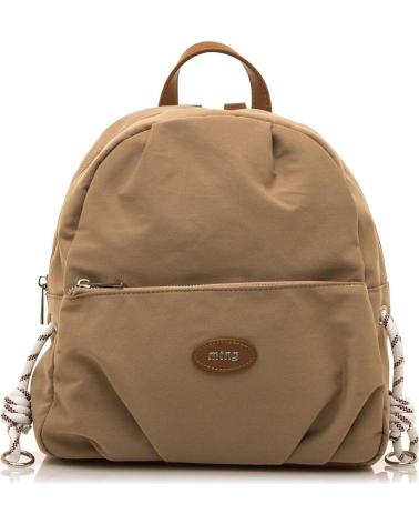 SAC À DOS CASUAL MTNG GALLO EN TOILE MARRON AVEC CORDES TRESSÉES MARRóN