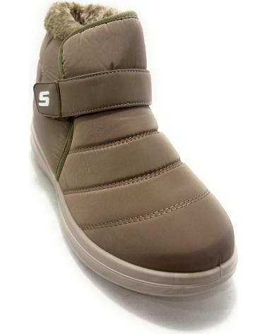 HUALUN BOTÍN NEOPRENO FORRADO CONFORT MARRÓN CON CIERRE ADHERENTE MARRóN