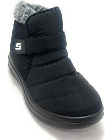 HUALUN BOTÍN NEOPRENO FORRADO CONFORT NEGRO CON CIERRE ADHERENTE NEGRO