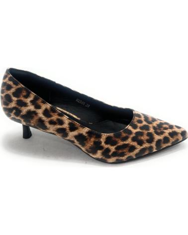 KISS LEISS SALONES TACÓN MEDIO ANIMAL PRINT LEOPARDO PUNTERA FINA VARIOS COLORES