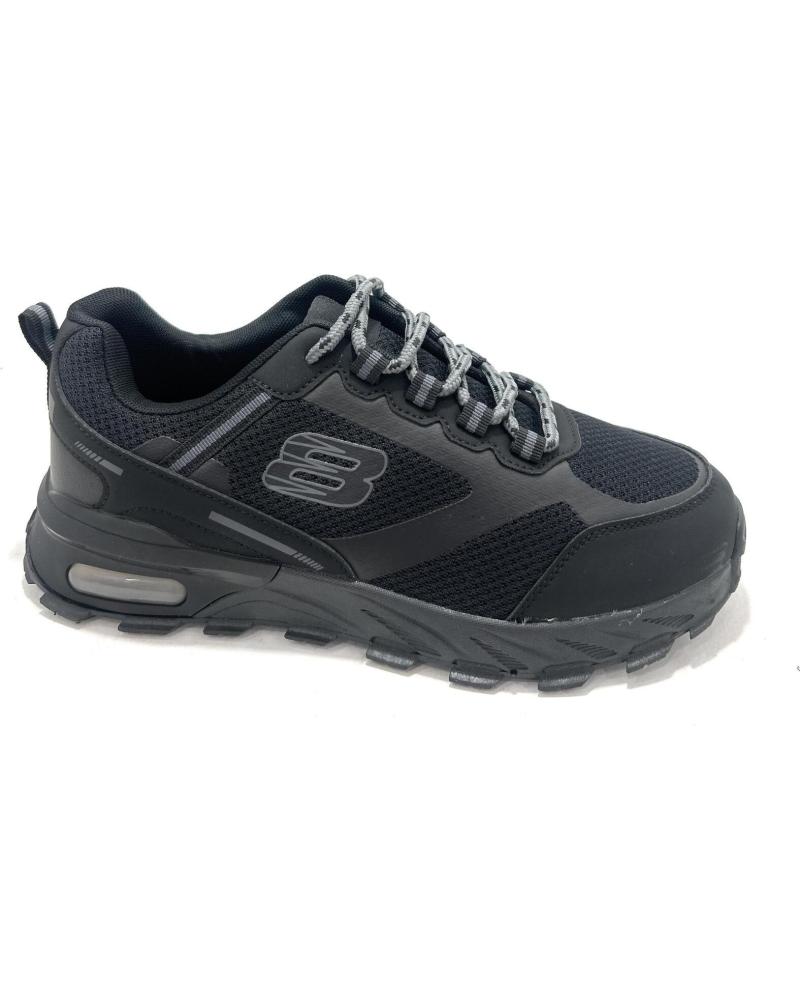 TONI PONS SCARPE CASUAL CON LACCI E CAMERA D'ARIA - NERO NEGRO