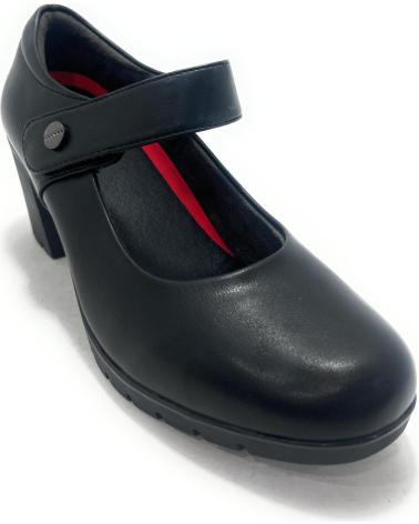 HUALUN MARY-JANES MIT ABSATZ UND KLETTVERSCHLUSS FÜR KOMFORT - SCHWARZ NEGRO