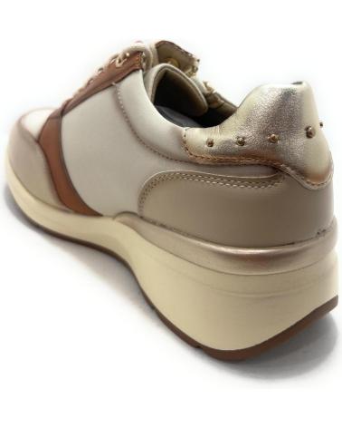 ZAPATILLAS CASUAL CHIC VISION MARRONES CON CORDONES Y CREMALLERA MARRóN