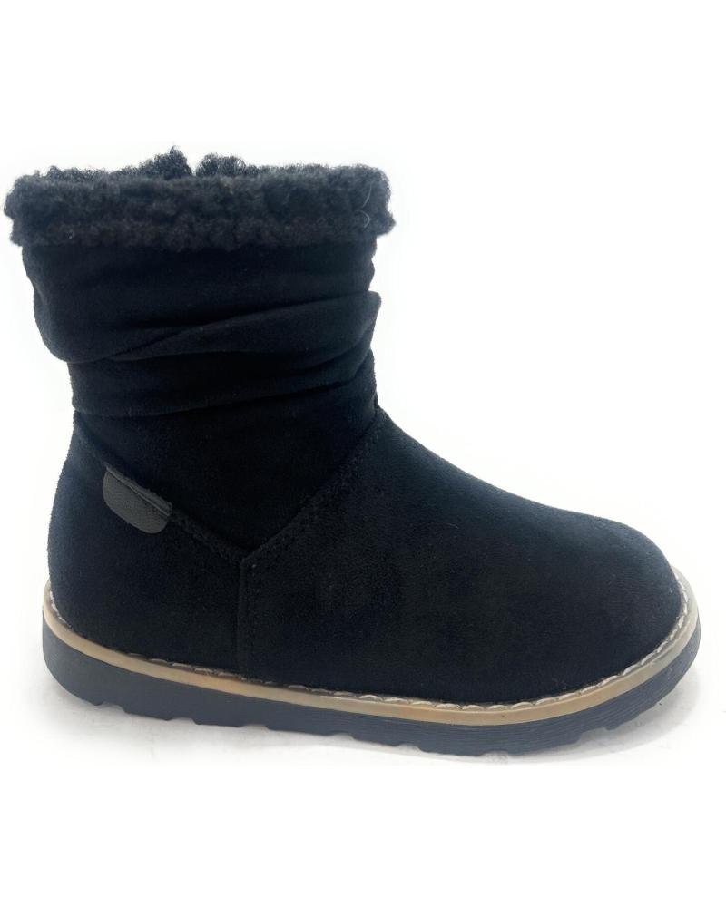 BUBBLE BOBBLE BOTA DE ANTE FORRADA CON CREMALLERA NEGRA NEGRO