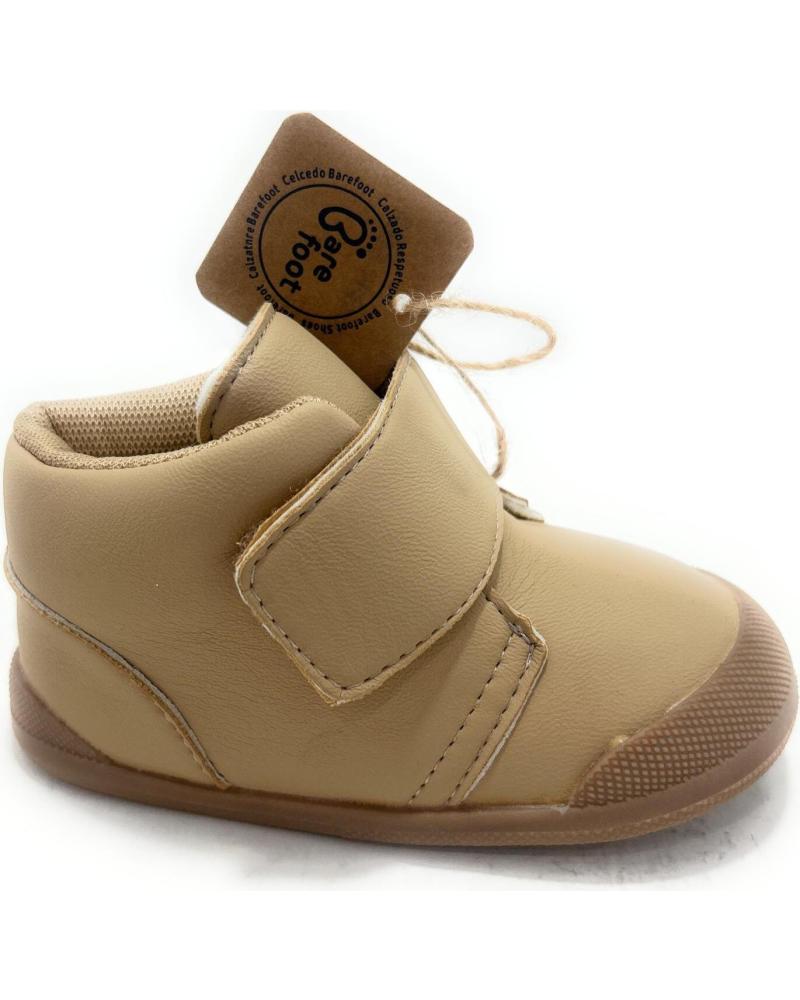 BUBBLE BOBBLE STIVALETTO BAREFOOT BEIGE CON VELCRO E PUNTA RINFORZATA BEIGE
