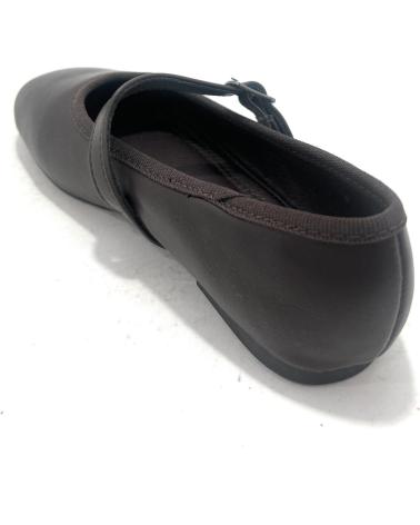 MÄDCHEN BALLERINAS BUBBLE BOBBLE MIT RIEMEN UND SCHNALLE, BRAUN MARRóN