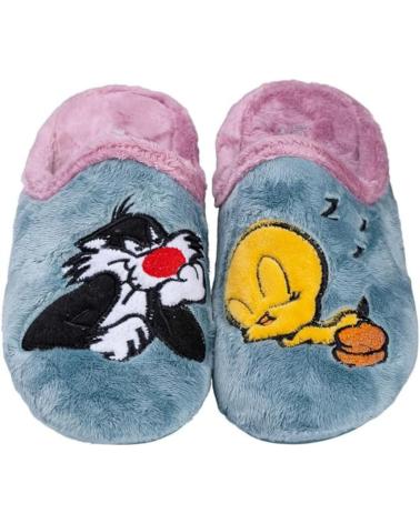 VULCA-BICHA PANTOFOLE LOONEY TUNES TITTI E GATTO SILVESTRO BLU AZUL