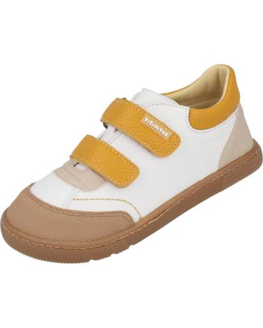 TITANITOS SCARPE RISPETTOSE CRB540-OSCAR BAMBINO BIANCO SENAPE BLANCO MOSTAZA