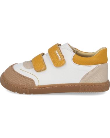 TITANITOS SCARPE RISPETTOSE CRB540-OSCAR BAMBINO BIANCO SENAPE BLANCO MOSTAZA